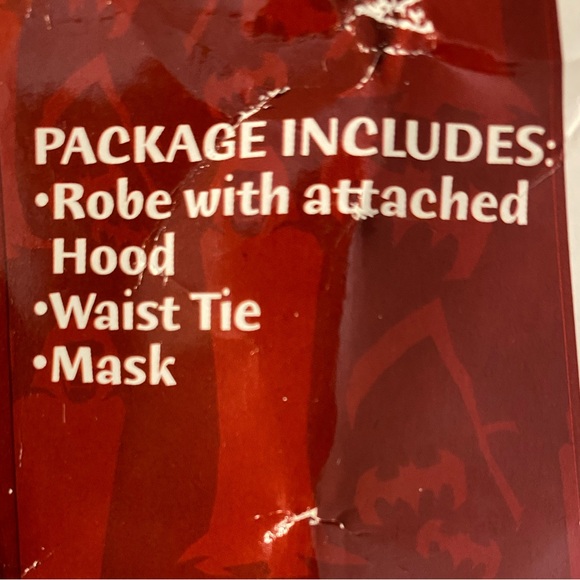 Howling Horror Costume Child X-Large Robe attached Hood, Waist Tie, Mask Used 1x - Picture 10 of 11